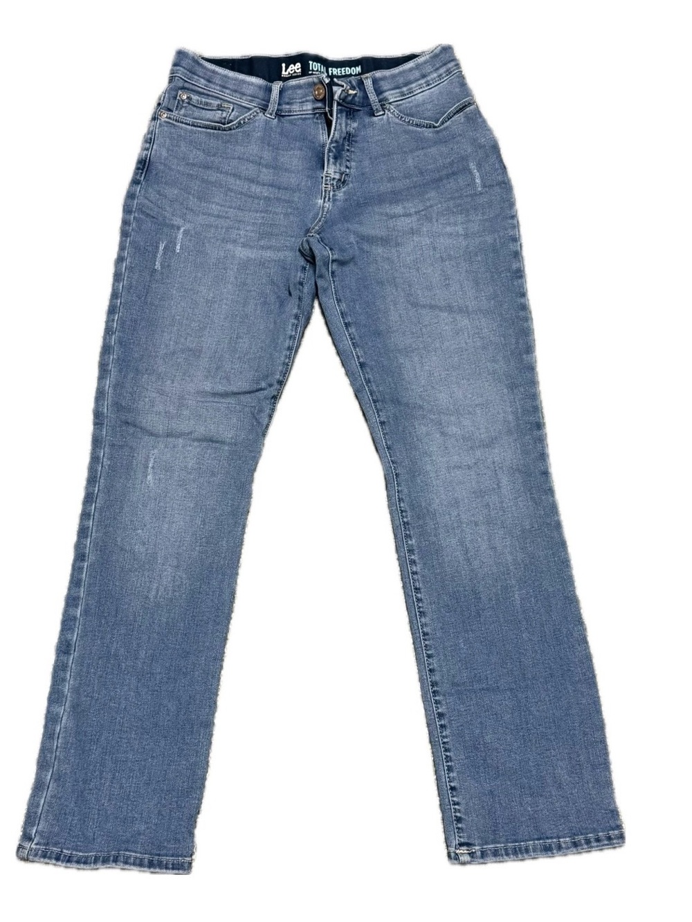 Lee Modern Series Total Freedom Straight Leg Jeans Womenâs Comfort Size 8